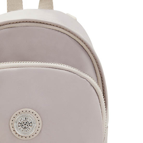 Kipling Delia Compact Metallic Convertible Rygsække Hvide | DK 1559NW